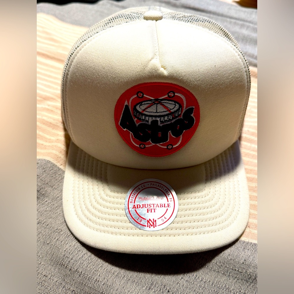 Houston Astros Mitchell & Ness Adjustable Fit Hat Cooperstown Collection New